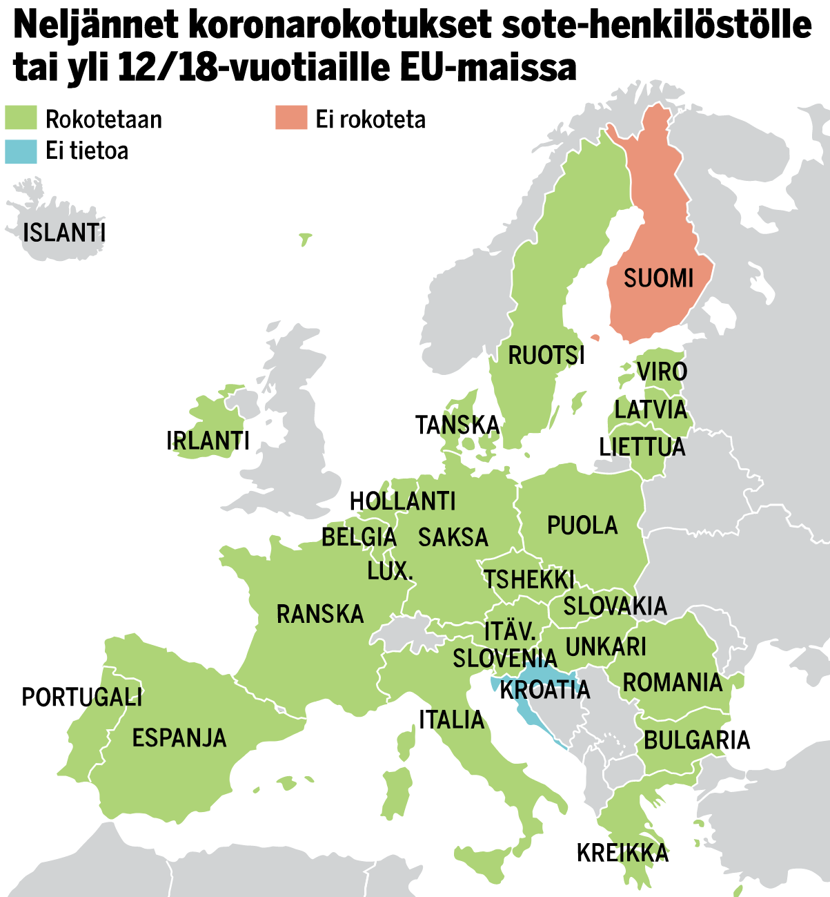 [Sote-henkilöstön neljäs rokotuskierros EU:ssa]