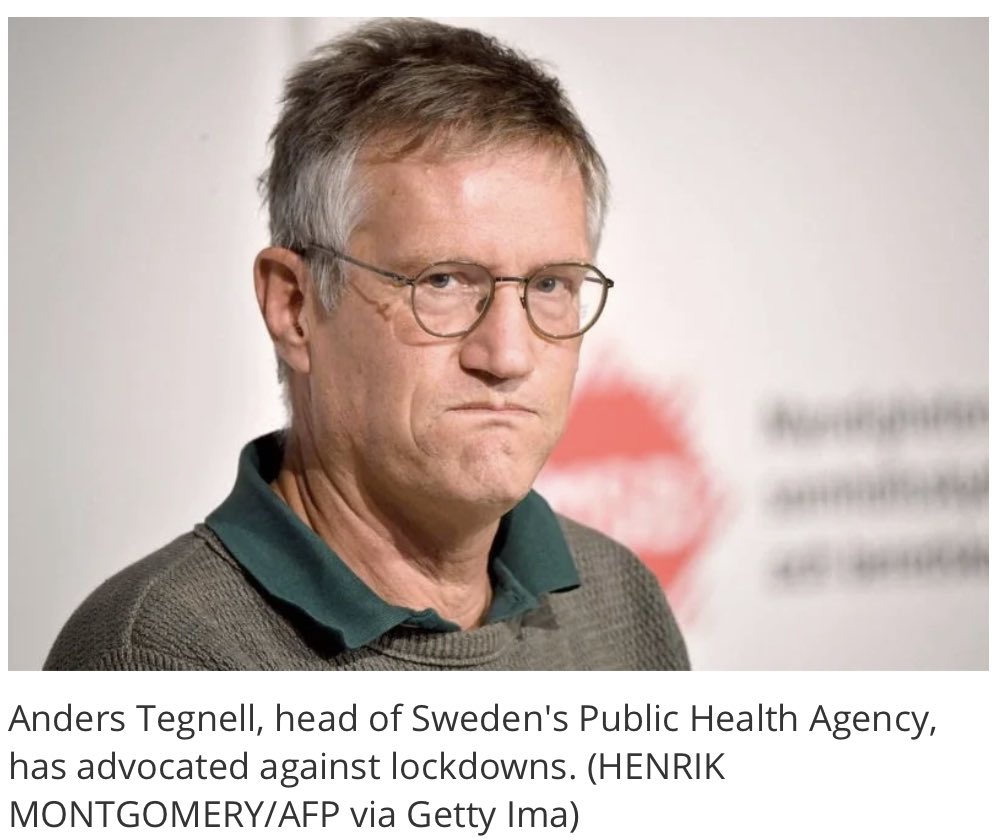 [Anders Tegnell vastustaa sulkutoimenpiteitä]